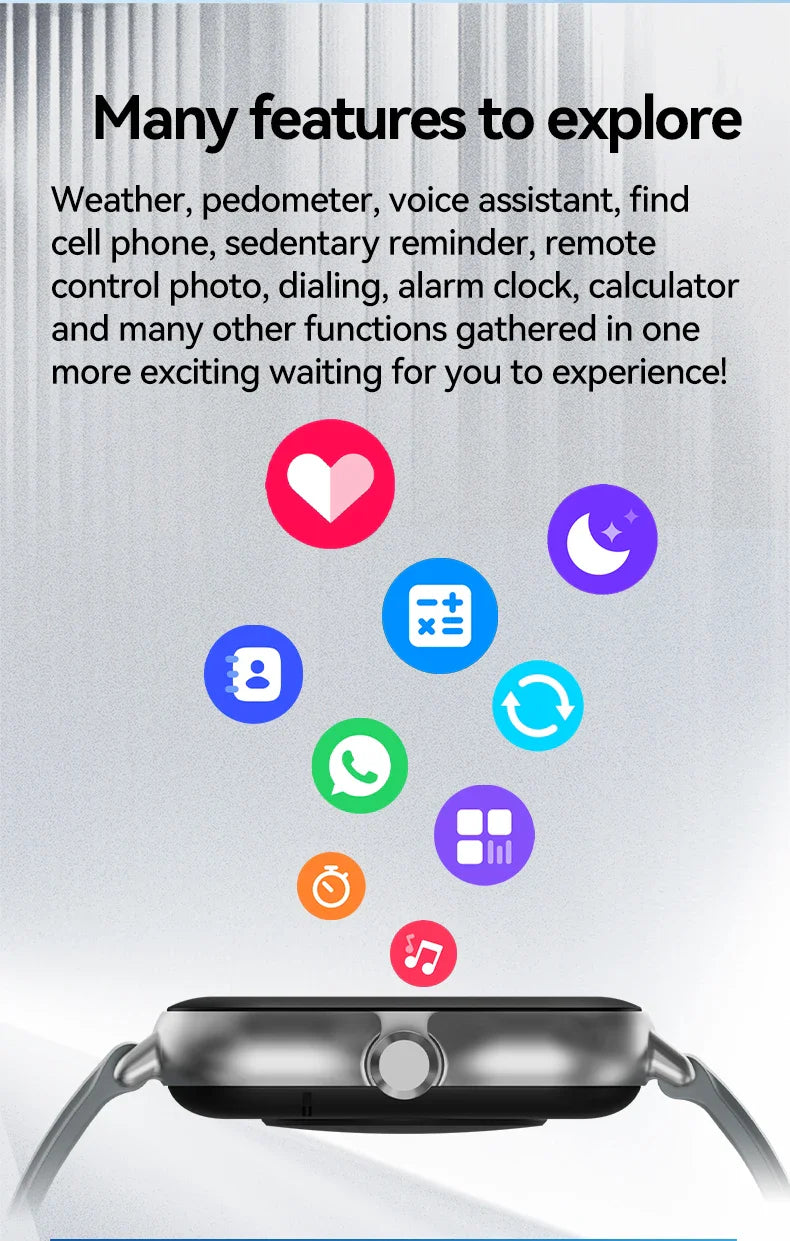 2025 Smart Watch with Bluetooth Call & Fitness Tracker