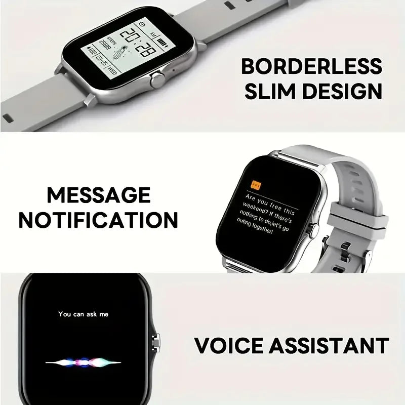 2025 Smart Watch with Bluetooth Call & Fitness Tracker